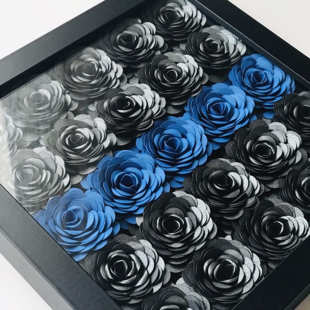 Support Police Custom shadow box